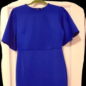 Blue Vintage fitted Party dress